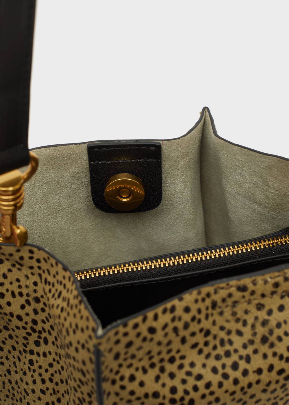 Nalí TITTI BUCKET BAG IN REAL LEATHER GREEN Negozi Online