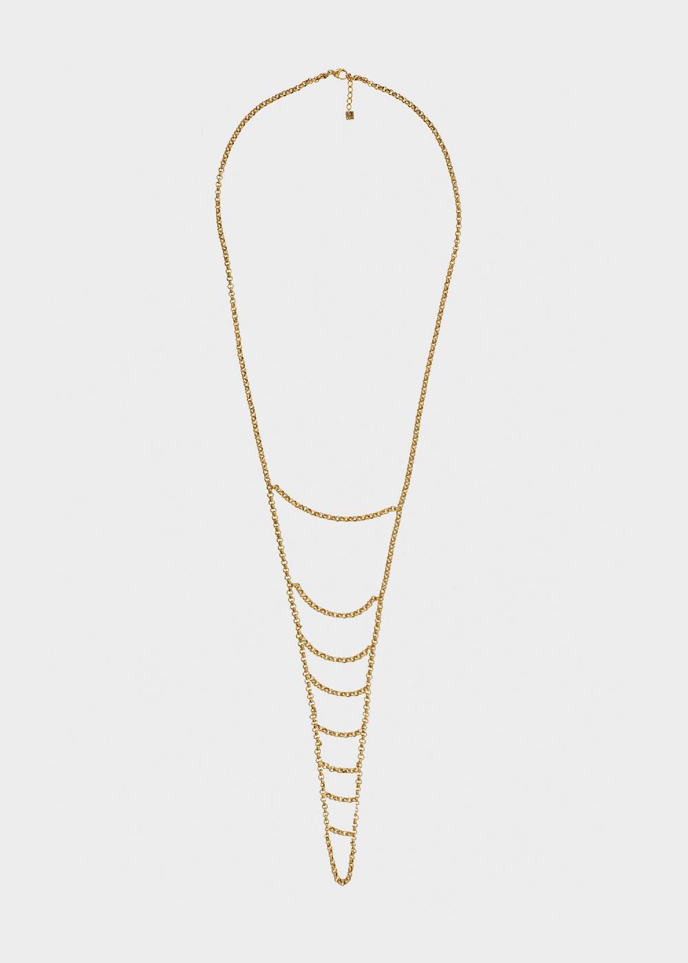 Nalí STAIN. STEEL LONG CHIAN NECKLACE IN GOLD Online