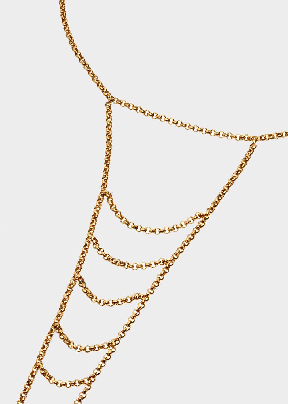 Nalí STAIN. STEEL LONG CHIAN NECKLACE IN GOLD Online