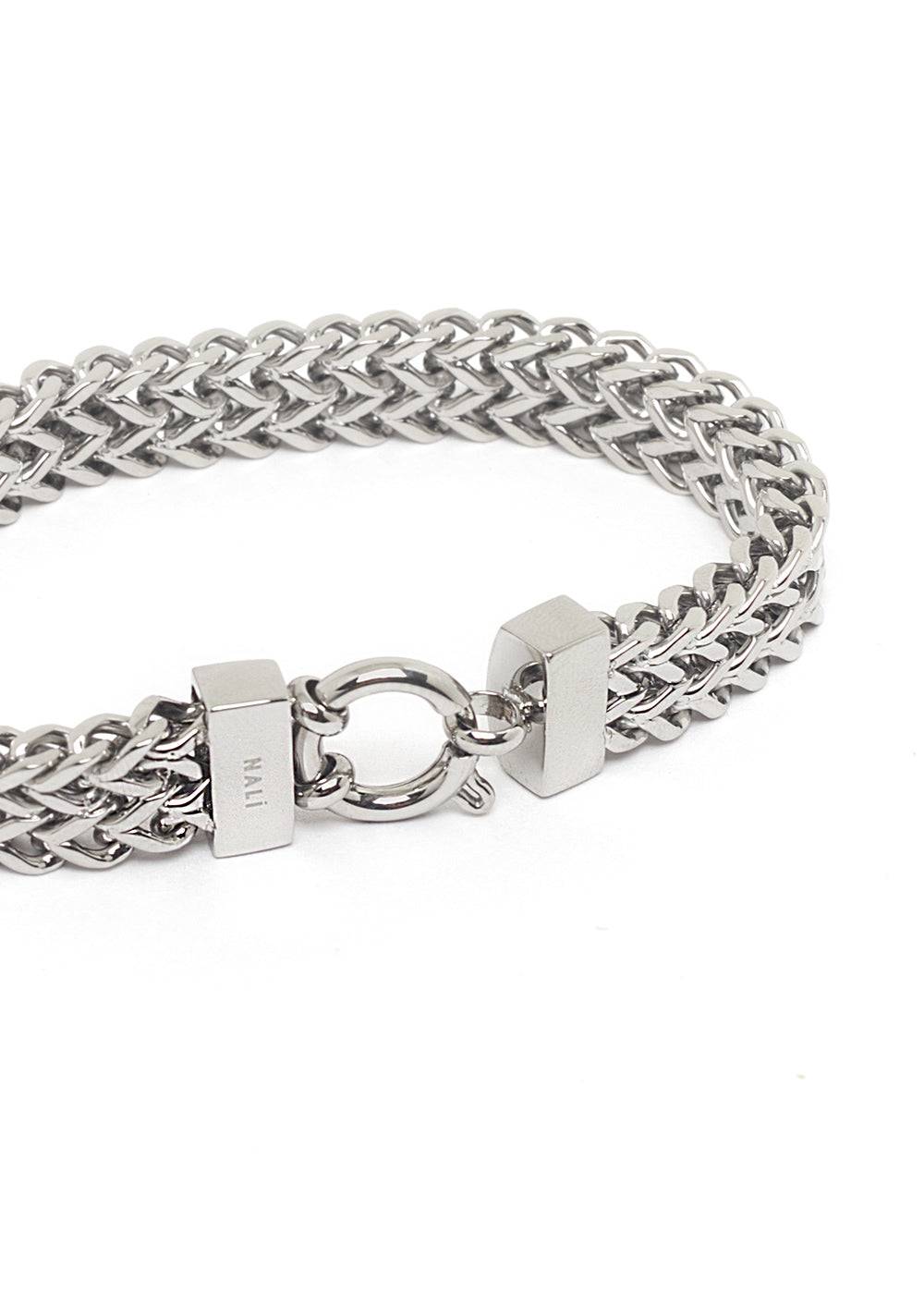Nalí JULIETTE BRAIDED BRACELET IN SILVER STAINLESS STEEL Hotsell