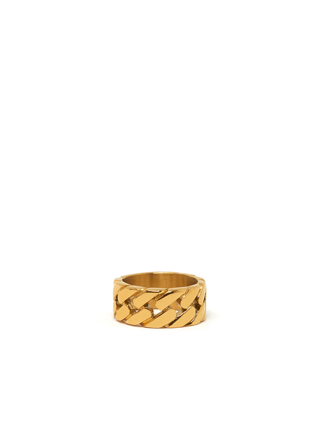 Nalí JACKIE BRAIDED RING IN GOLD STAINLESS STEEL Negozio