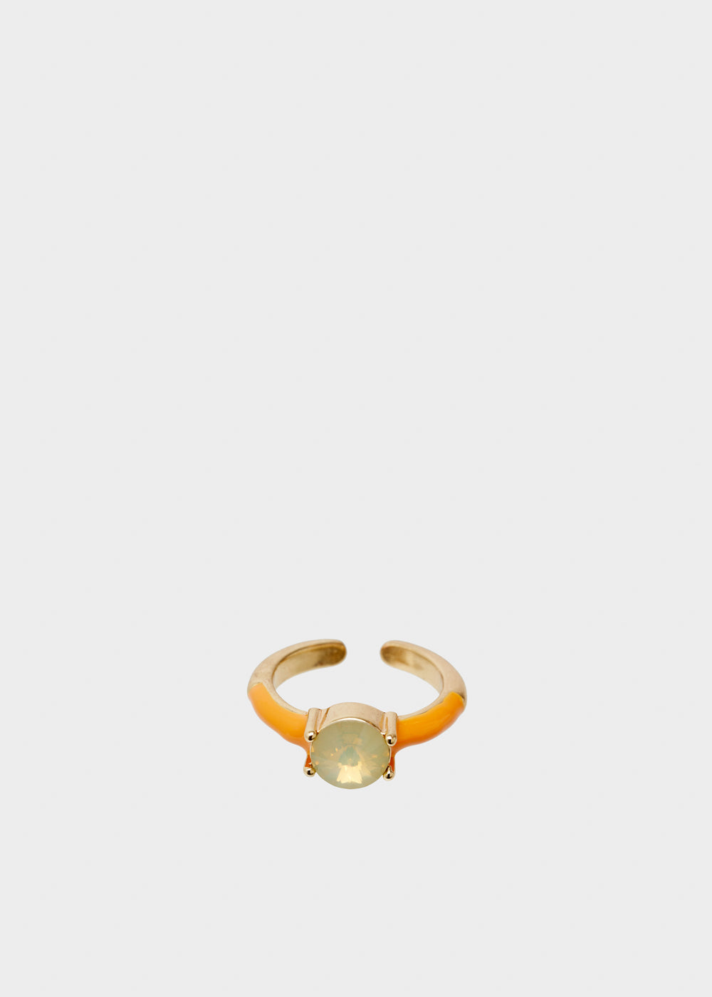 Nalí GLORIA ADJUSTABLE ORANGE RING W/ STONE Nuovo