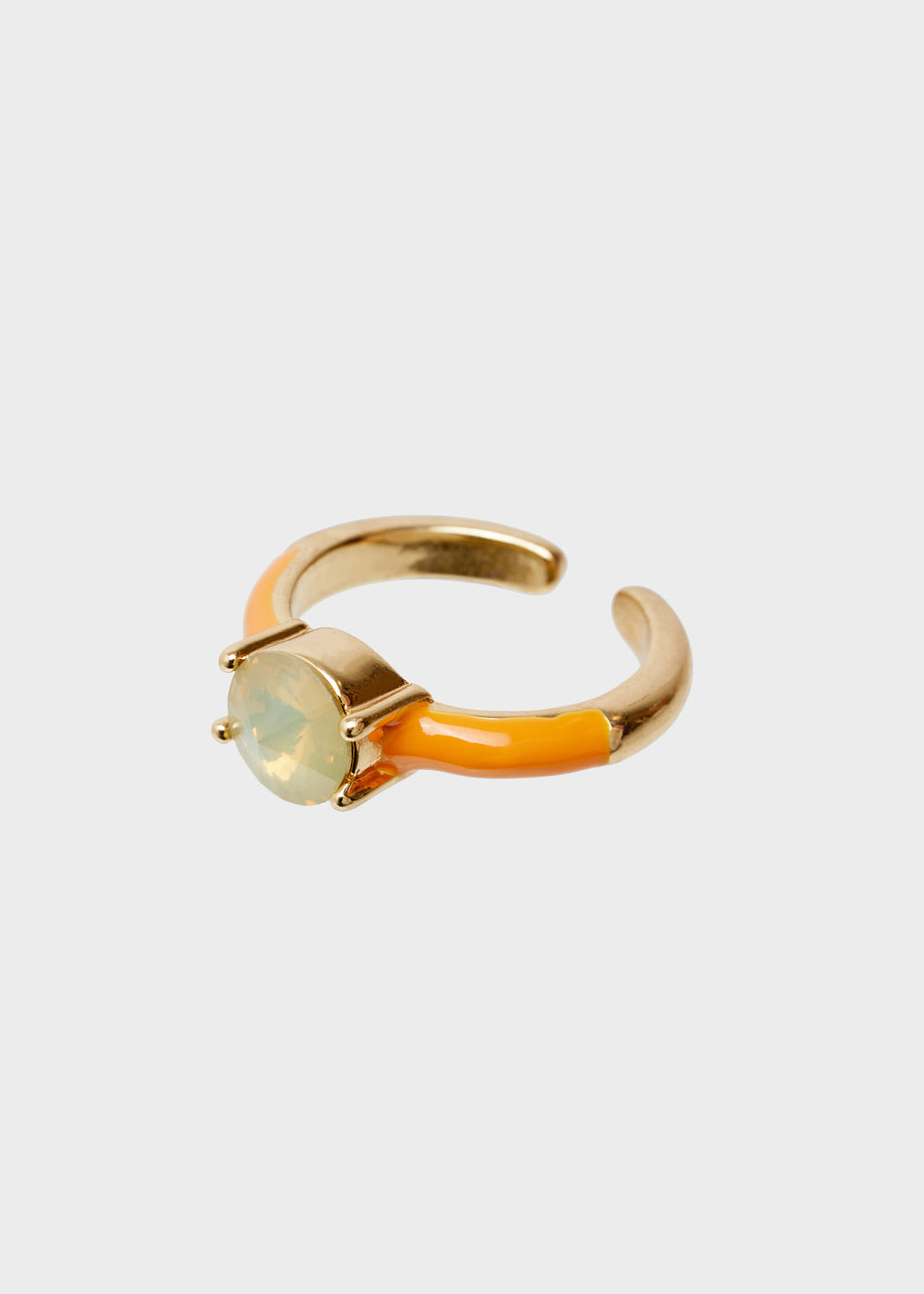 Nalí GLORIA ADJUSTABLE ORANGE RING W/ STONE Nuovo