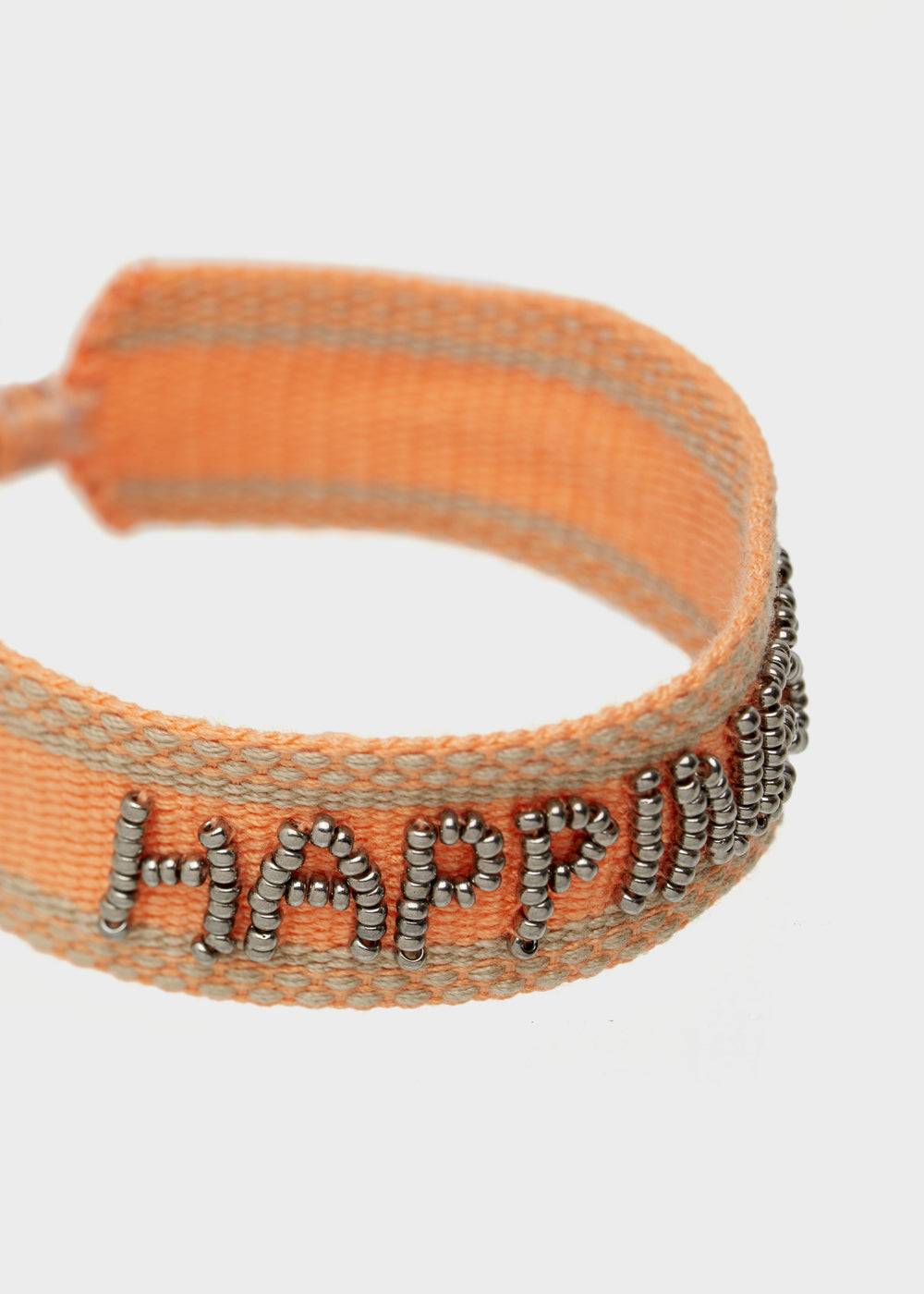 Nalí GIOIA FABRIC BRACELET WITH BEADS ORANGE Negozi Online