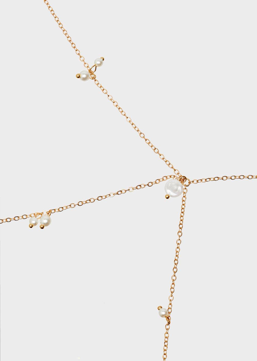 Nalí BODY CHAIN WITH PEARLS Shopping Online