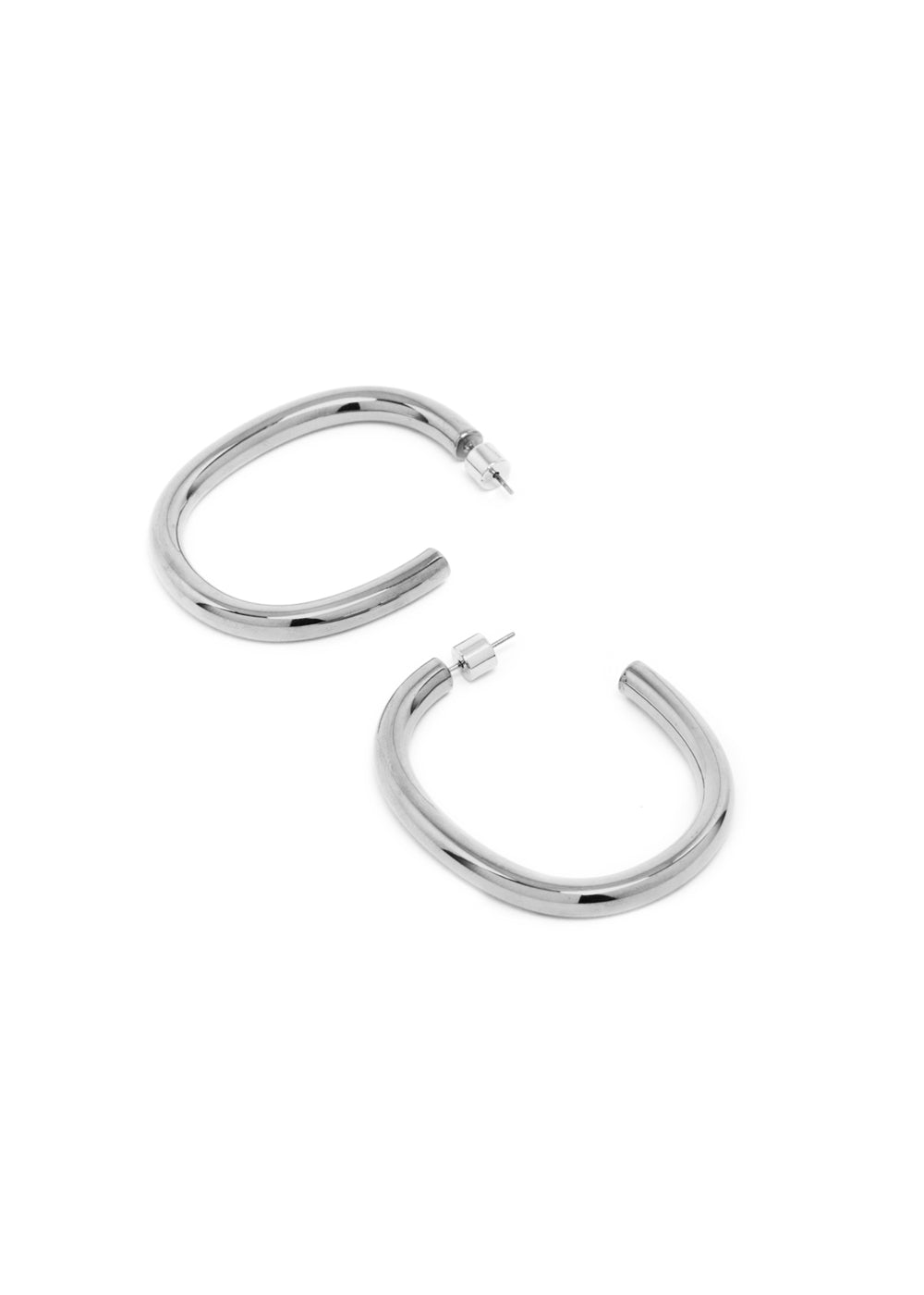 Nalí EARRINGS NINA HALF-HOOP SILVER COLOR Affare Del Giorno