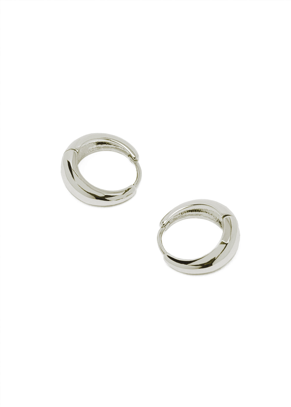 Nalí IVY SMALL SILVER HOOP EARRINGS STAIN. STEEL Economico