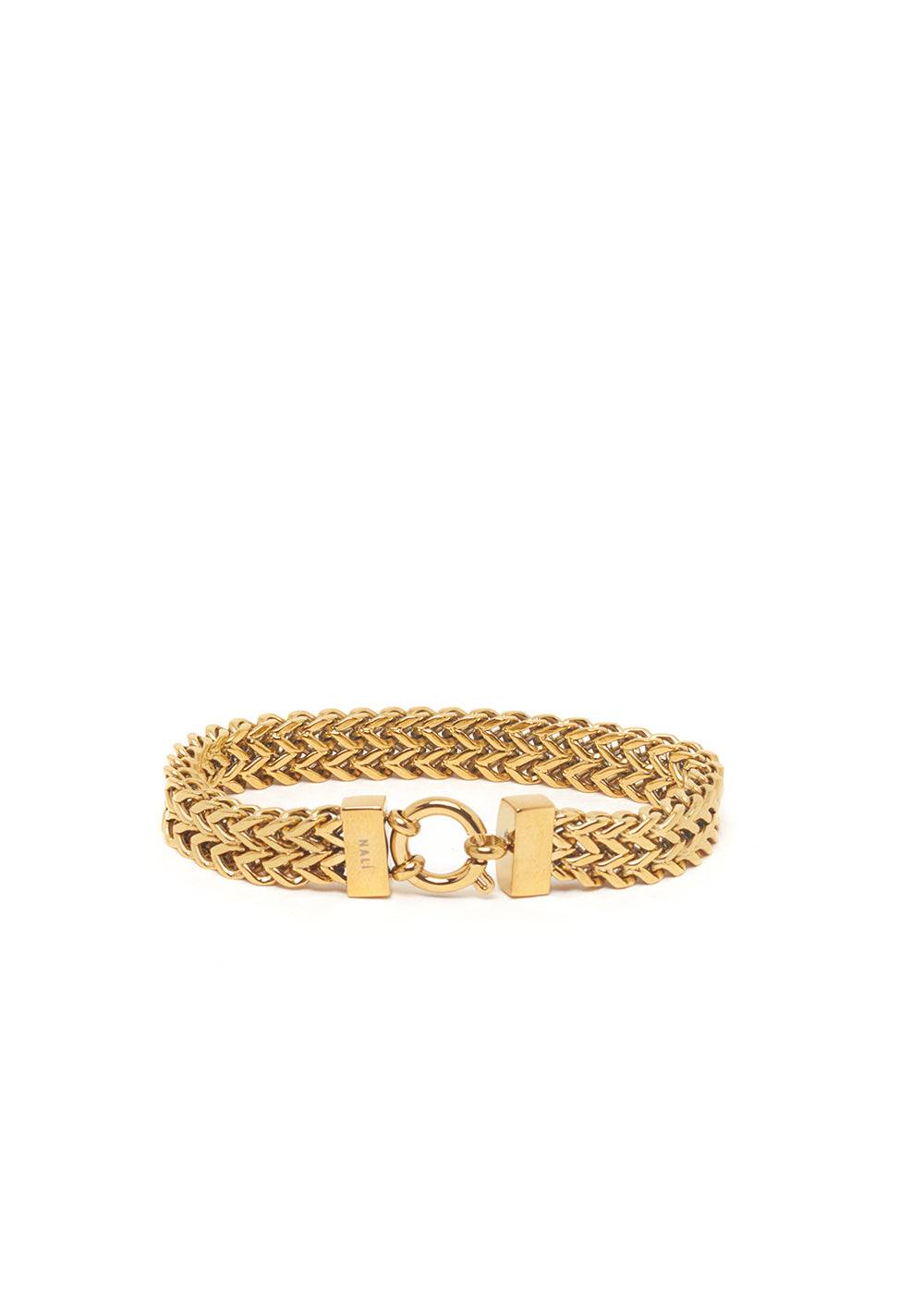 Nalí JULIETTE BRAIDED BRACELET IN GOLD STAINLESS STEEL Hotsell