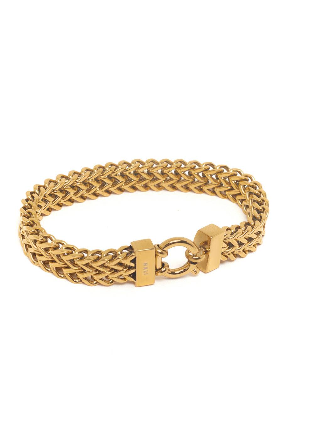Nalí JULIETTE BRAIDED BRACELET IN GOLD STAINLESS STEEL Hotsell