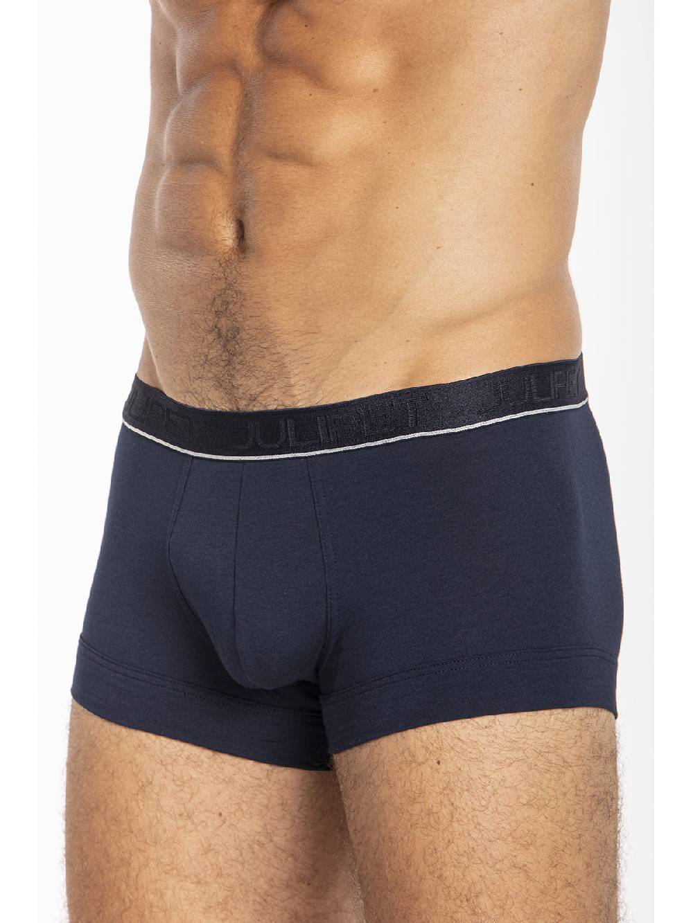 Julipet Parigamba blu in jersey di cotone makò elasticizzato bipack In Saldo