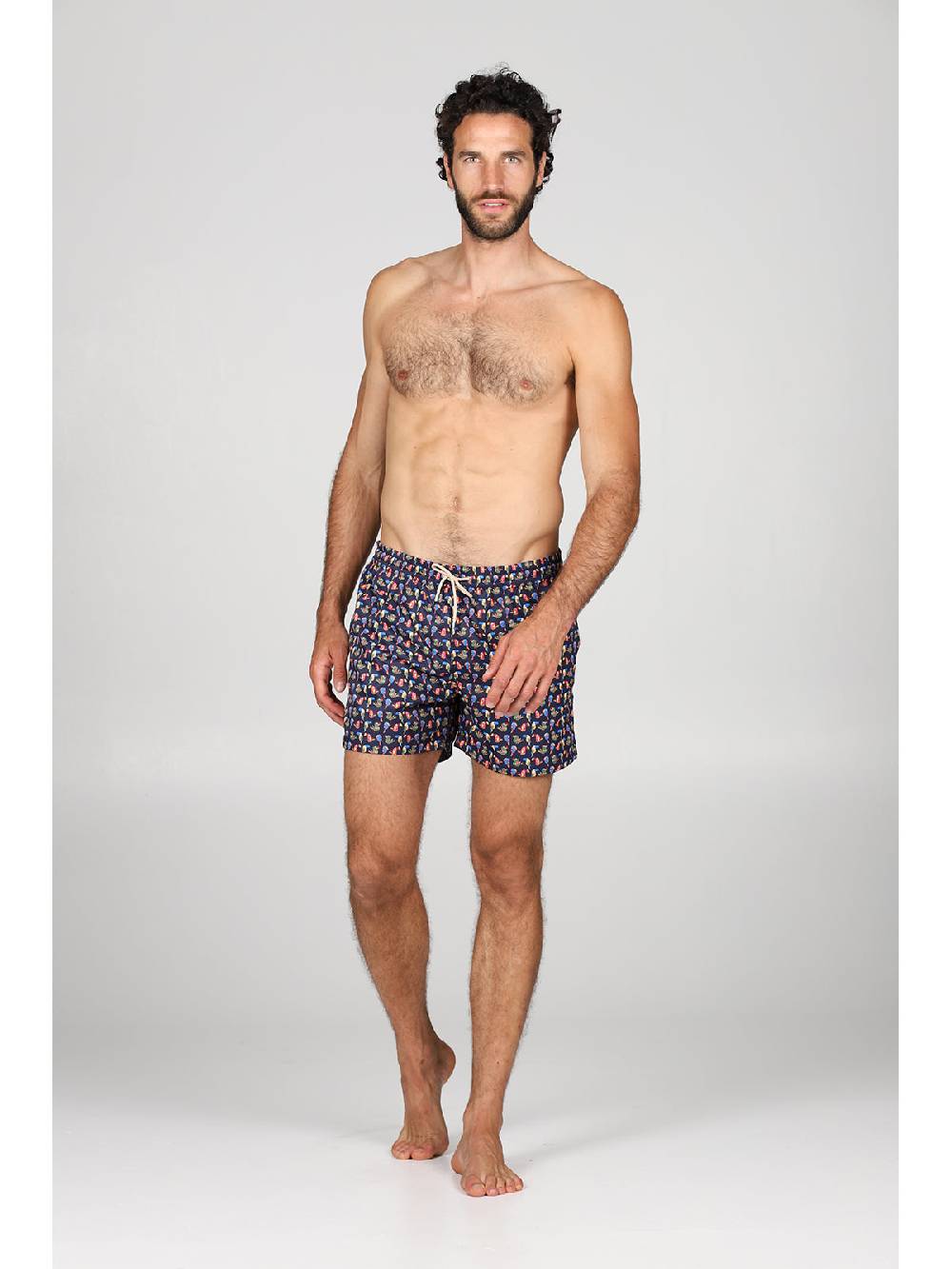 Julipet Boxer mare in leggera tela di microfibra, con disegno ad alta definizione "pellicano" Fino al 60% di sconto