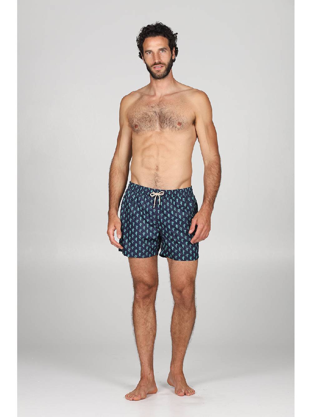 Julipet Boxer mare in leggera tela di microfibra, con disegno ad alta definizione "cactus" Outlet
