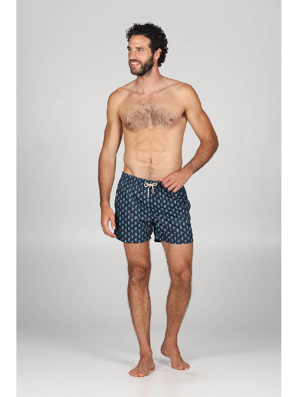 Julipet Boxer mare in leggera tela di microfibra, con disegno ad alta definizione "cactus" Outlet