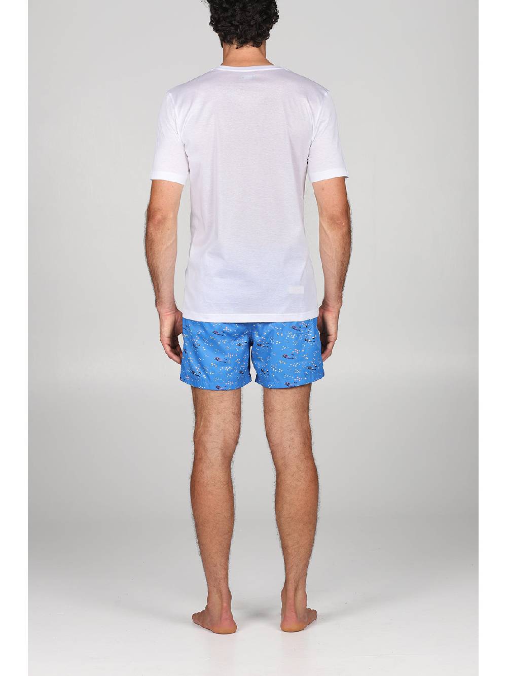 Julipet T-shirt in jersey di puro cotone bianco, con stampa piazzata "sub" 2025