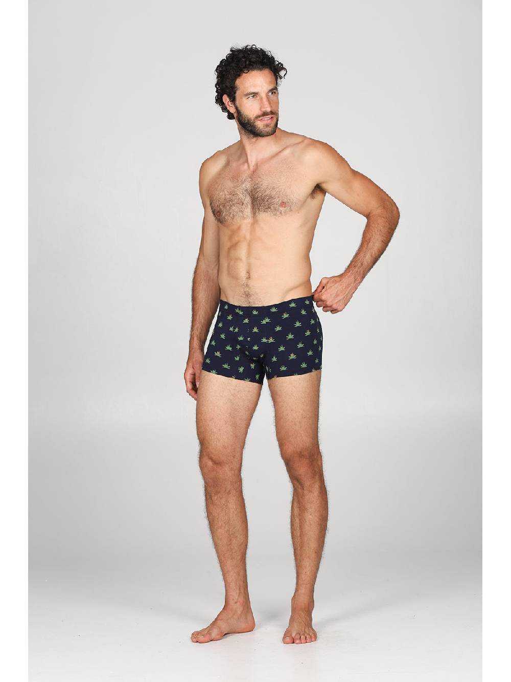 Julipet Boxer comfort in cotone bielastico fantasia "rana" In Saldo