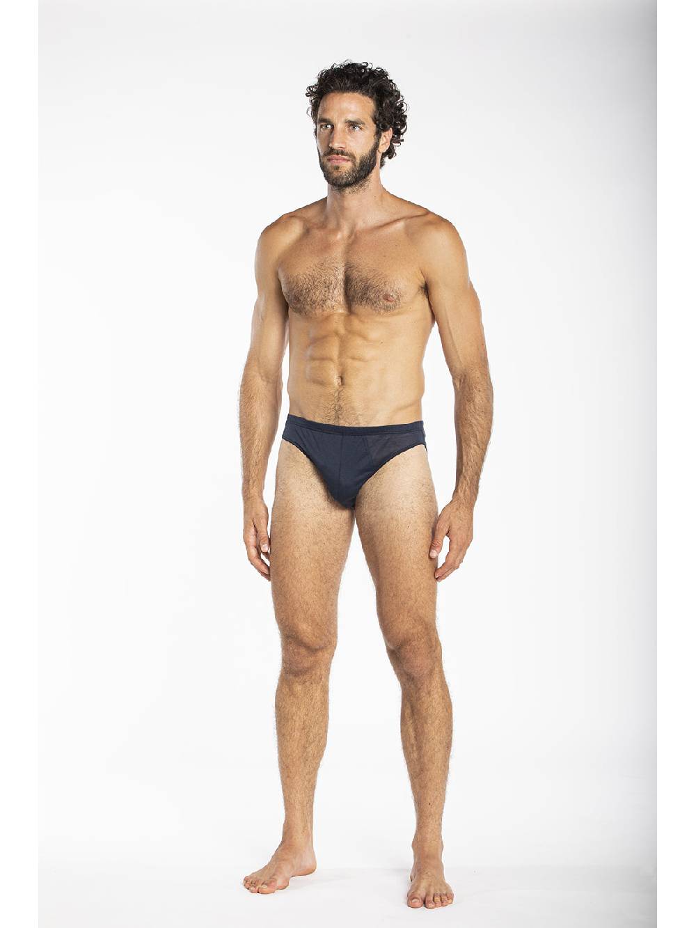 Julipet Slip blu in jersey di puro cotone mercerizzato e gasato Fino Al -60%