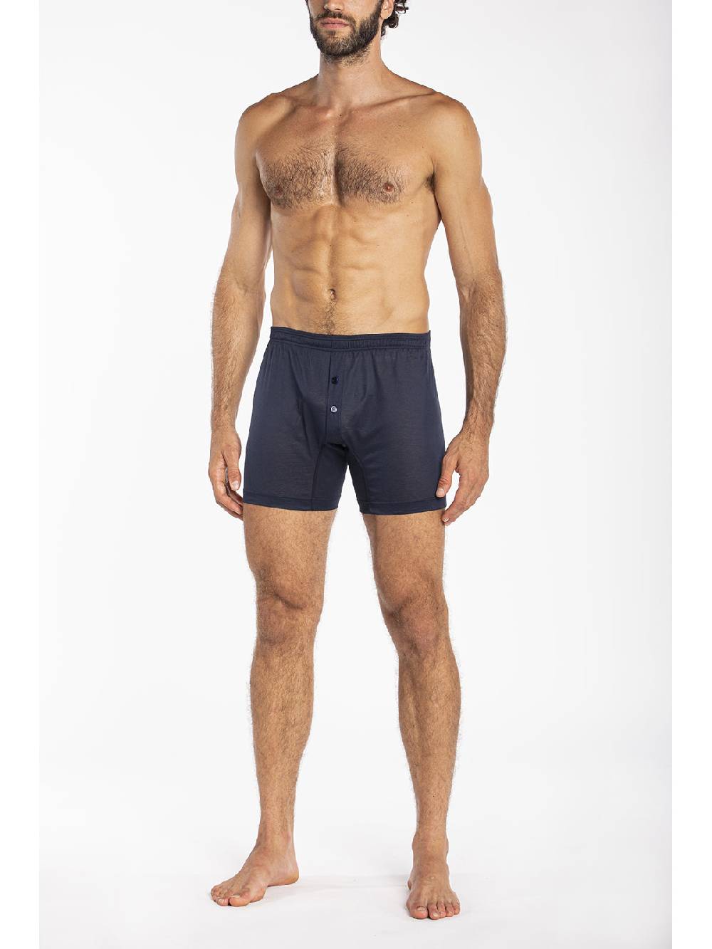 Julipet Boxer blu in jersey di puro cotone mercerizzato e gasato Soddisfazione Garantita