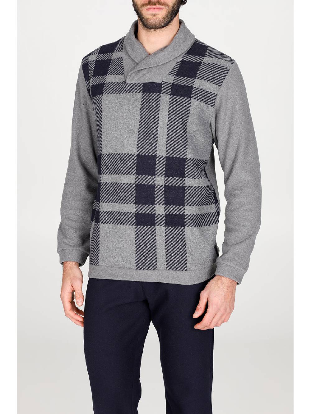 Julipet Pigiama collo incrociato in confortevole jacquard di cotone Moda