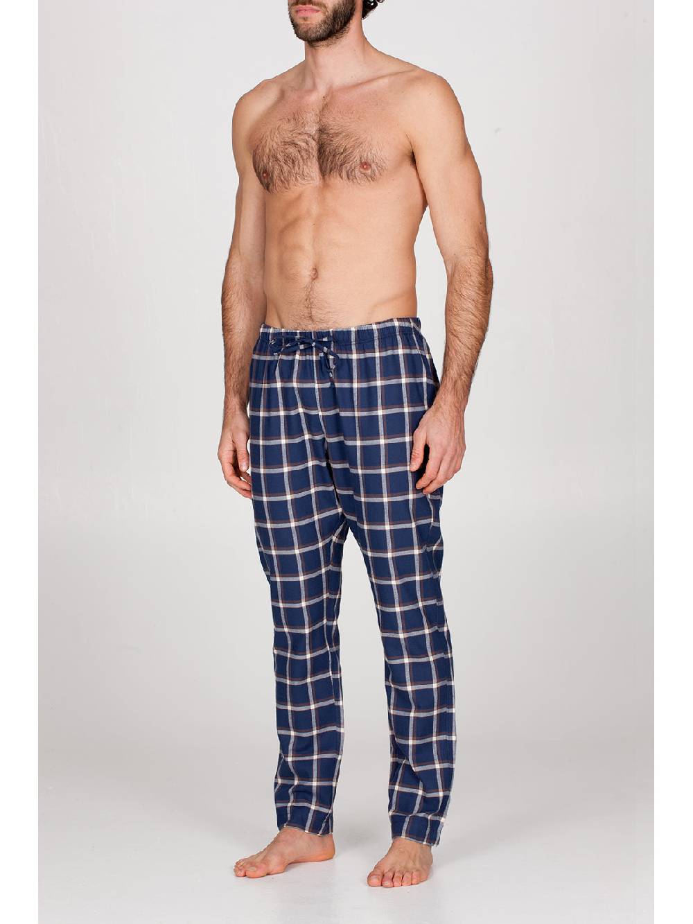 Julipet Pantalone in calda flanella di puro cotone In Linea