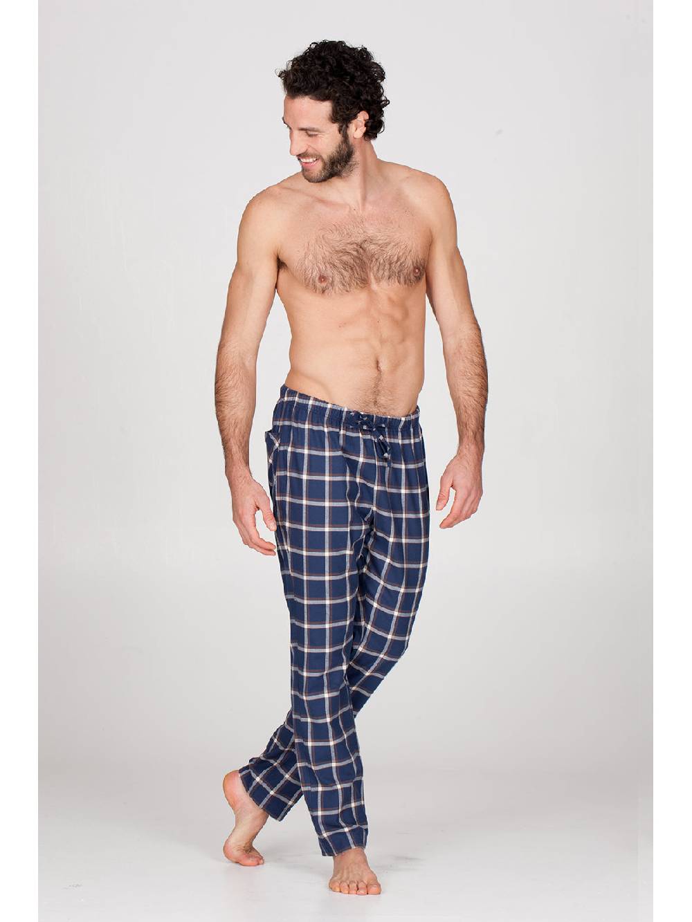 Julipet Pantalone in calda flanella di puro cotone In Linea