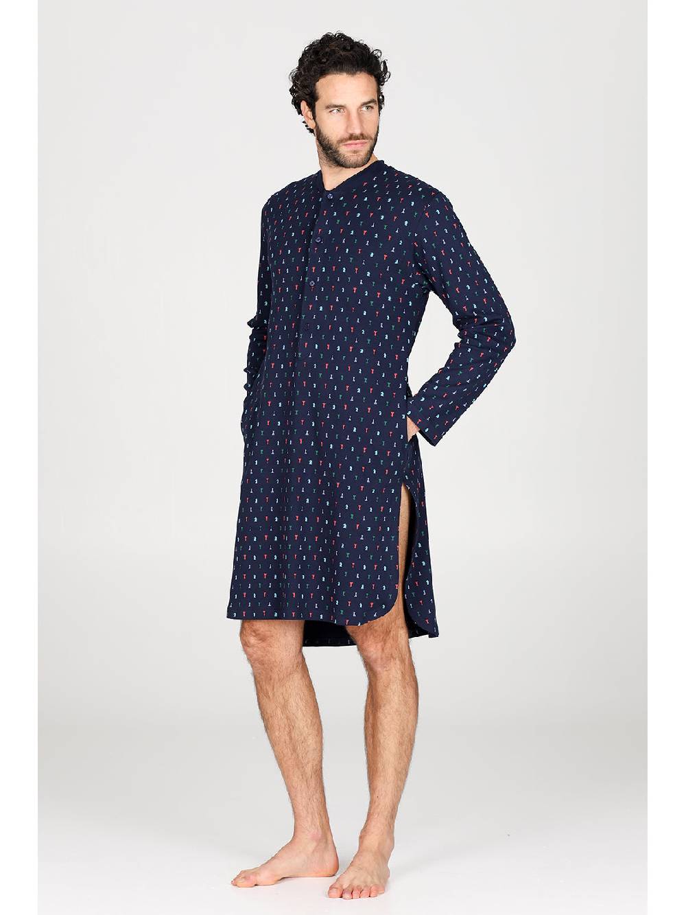 Julipet Camicia da notte in caldo interlock di puro cotone Pezzi Unici