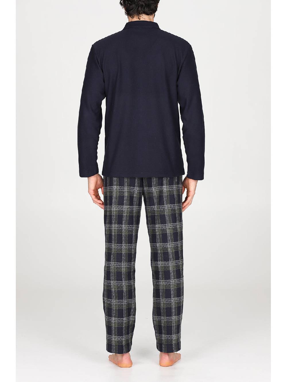 Julipet Pigiama cardigan in confortevole jacquard di cotone Offerta