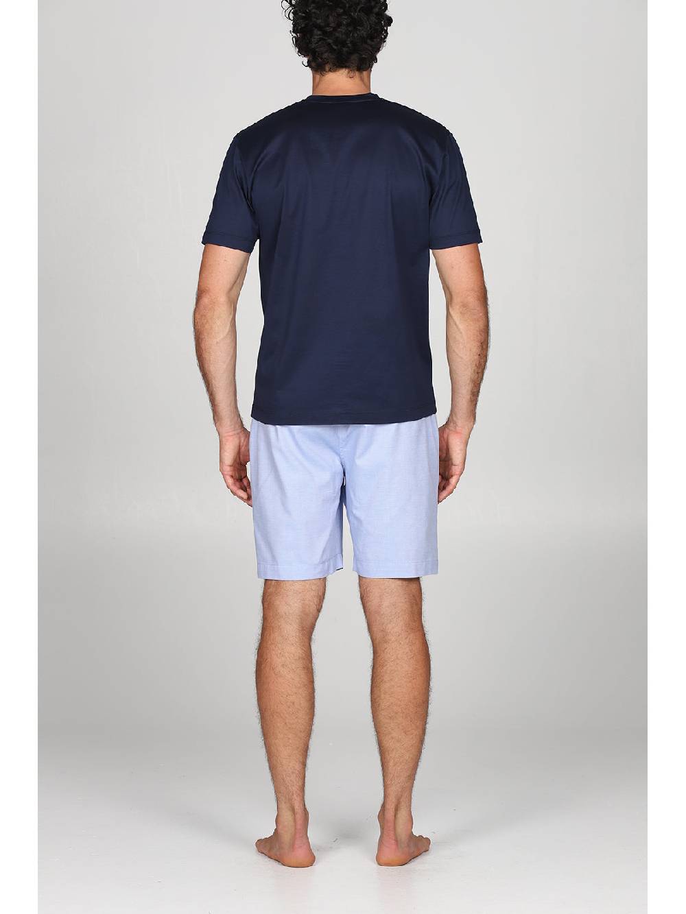 Julipet Pigiama serafino in popeline e luxury jersey, per un comfort contemporaneo Vendite Flash