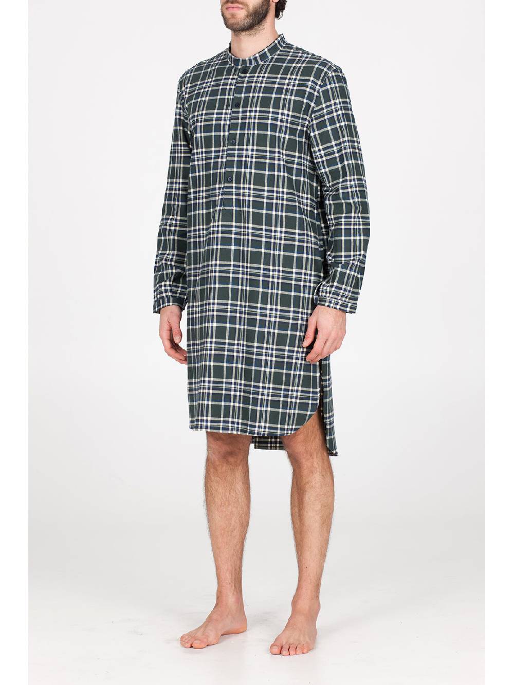 Julipet Camicia da notte in calda flanella di puro cotone Vendite Flash