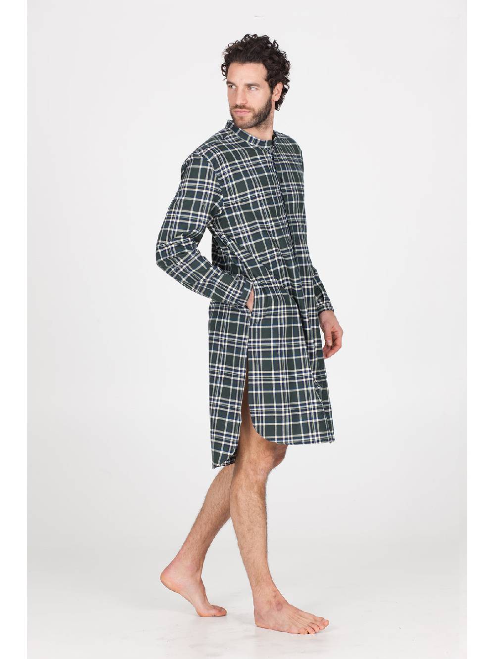 Julipet Camicia da notte in calda flanella di puro cotone Vendite Flash