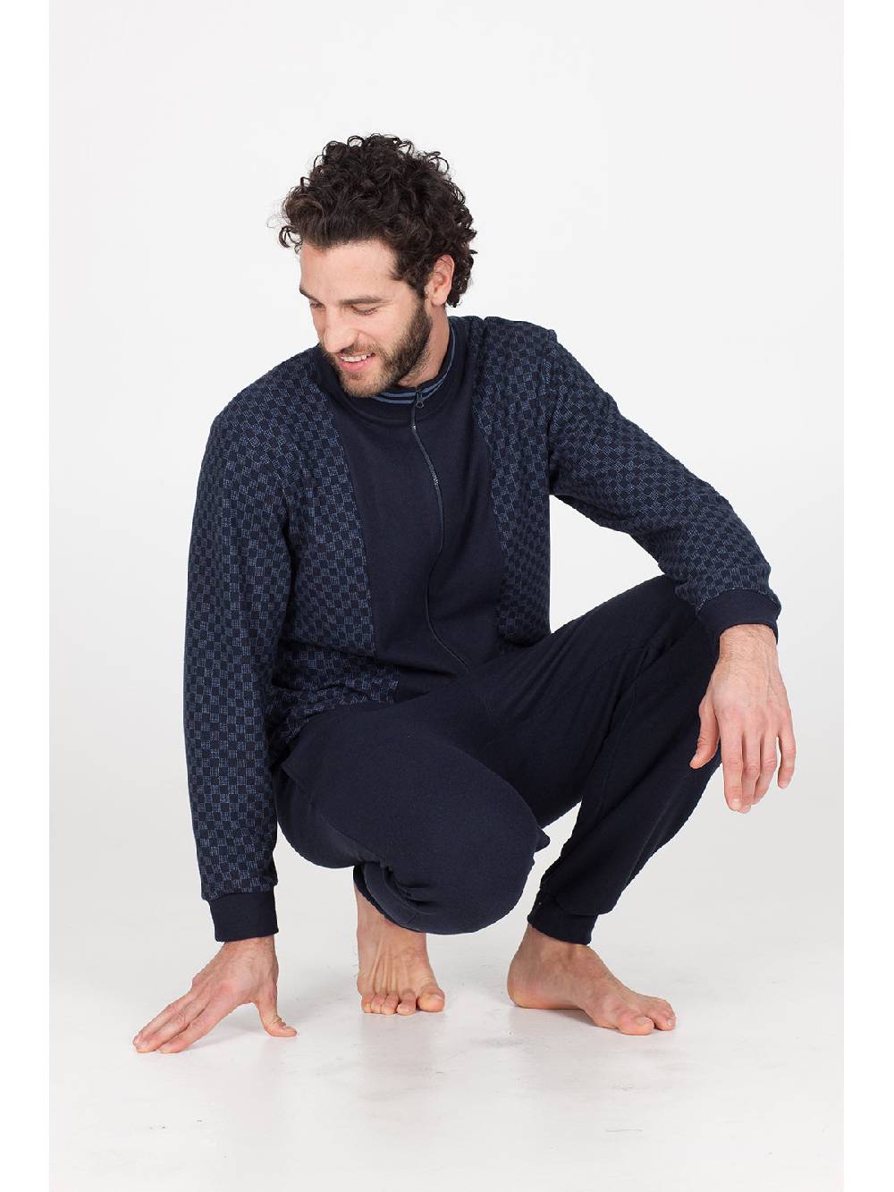Julipet Pigiama in caldo jacquard di cotone Comprane uno, ottenene uno gratis