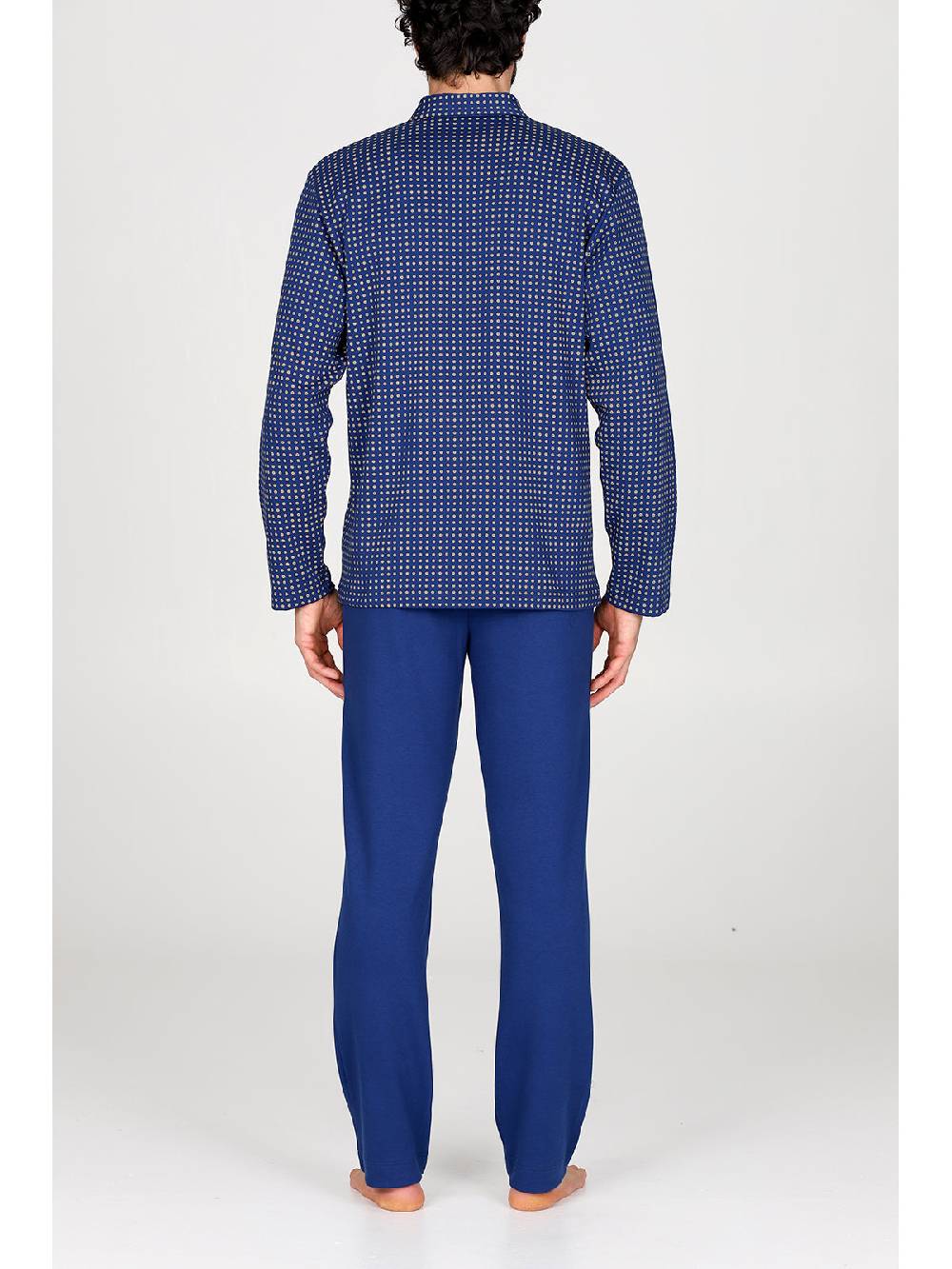 Julipet Pigiama cardigan in caldo interlock di puro cotone Italia