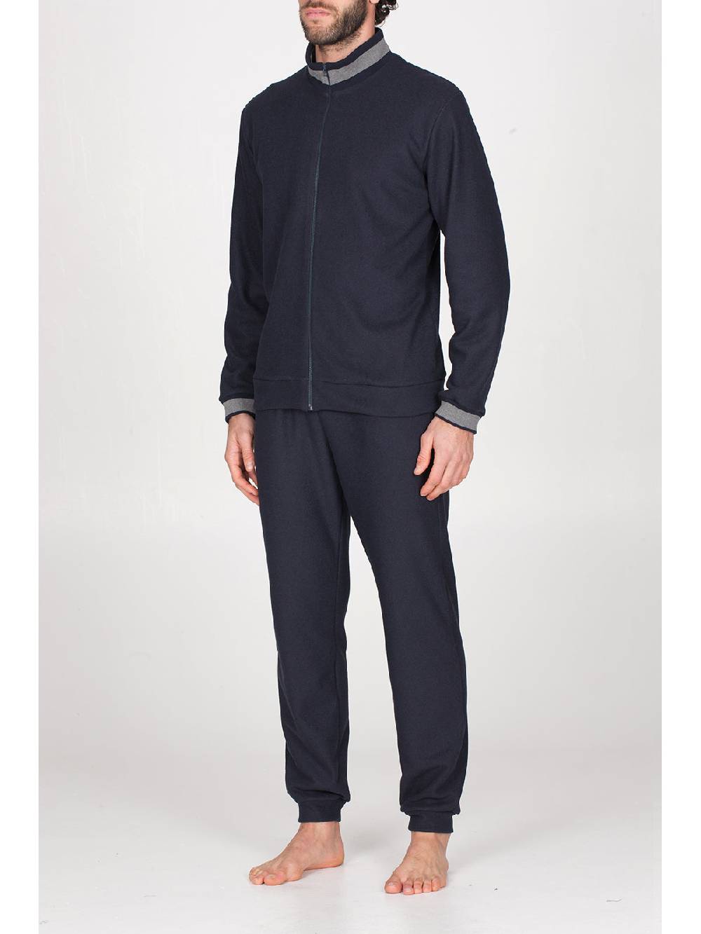 Julipet Tuta con zip in confortevole jacquard punto Milano Consegna Veloce