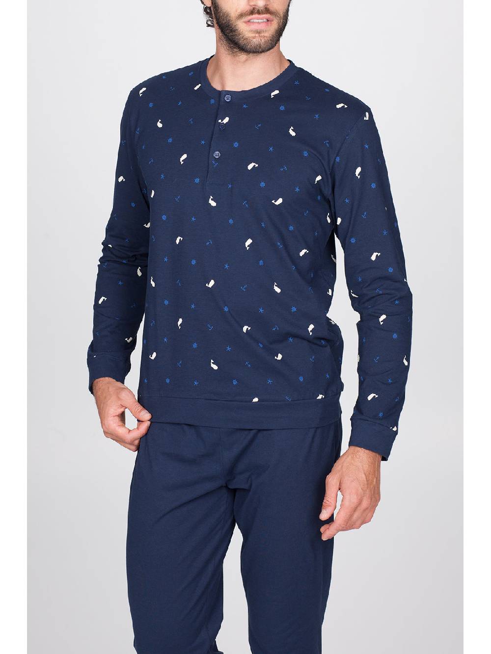 Julipet Pigiama in traspirante jersey di puro cotone s/z Saldi