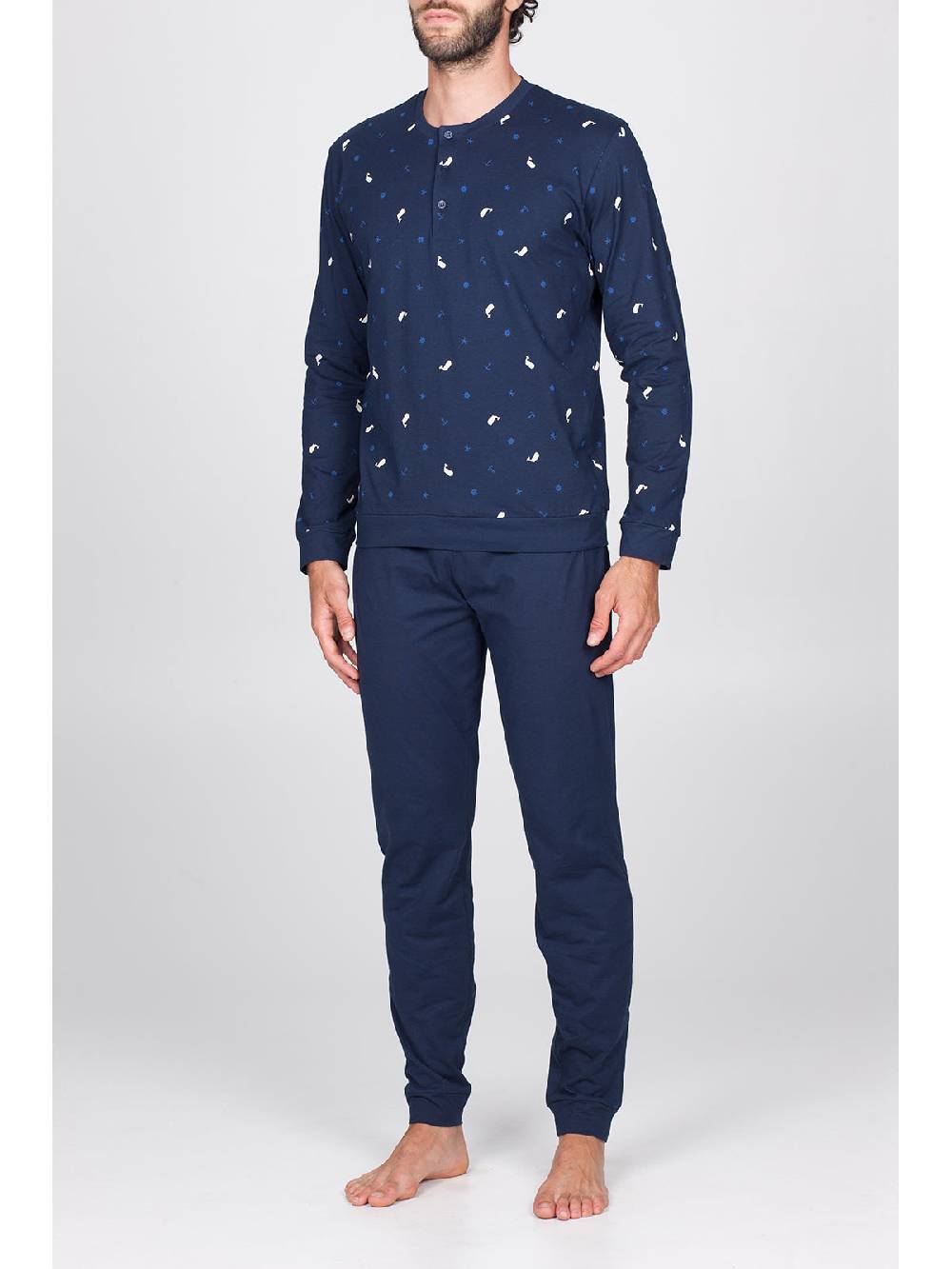 Julipet Pigiama in traspirante jersey di puro cotone s/z Saldi