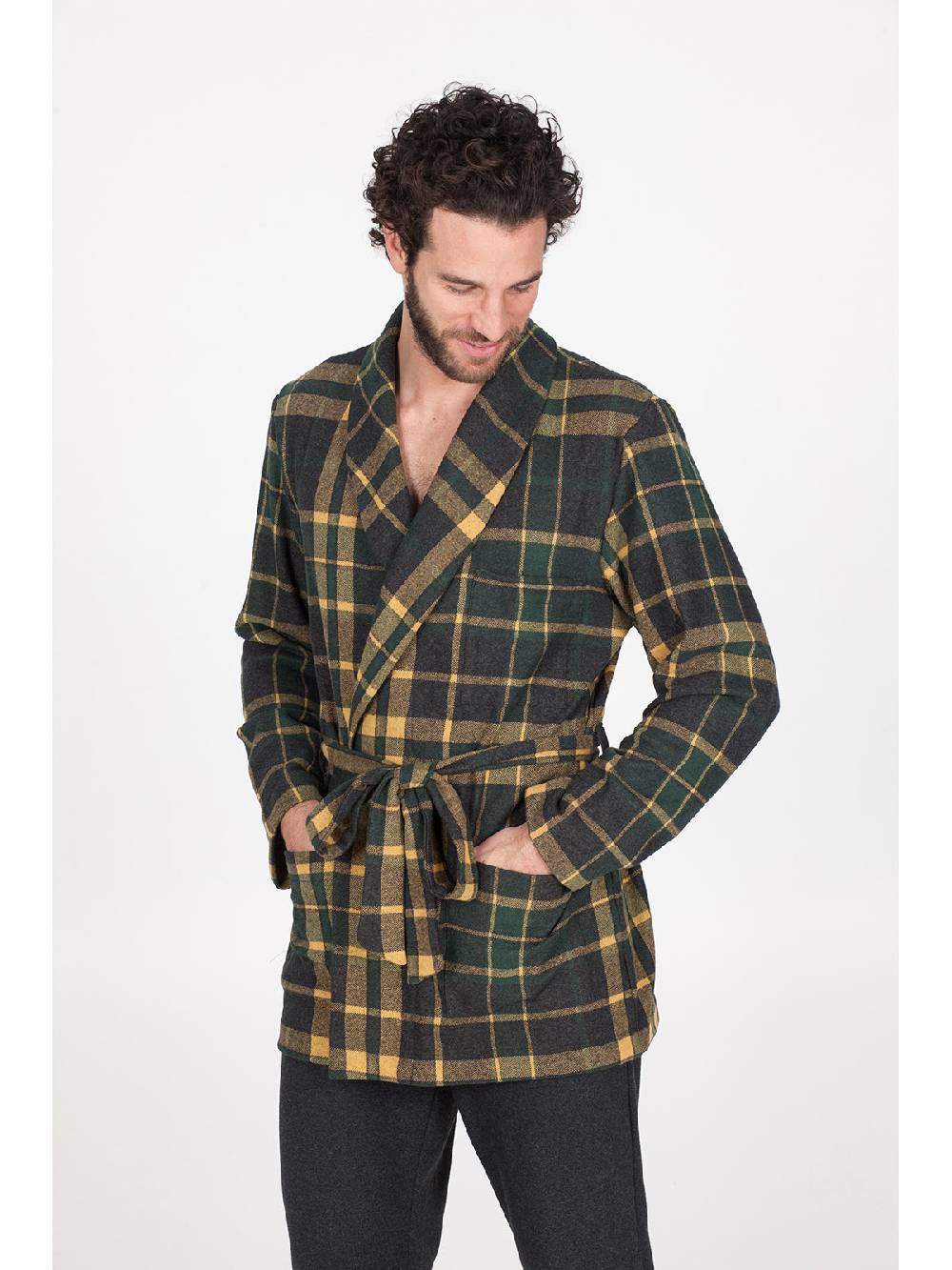 Julipet Giacca da camera in caldo jacquard di cotone Online Outlet
