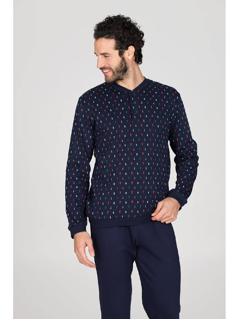 Julipet Pigiama serafino in caldo interlock di puro cotone Shopping online