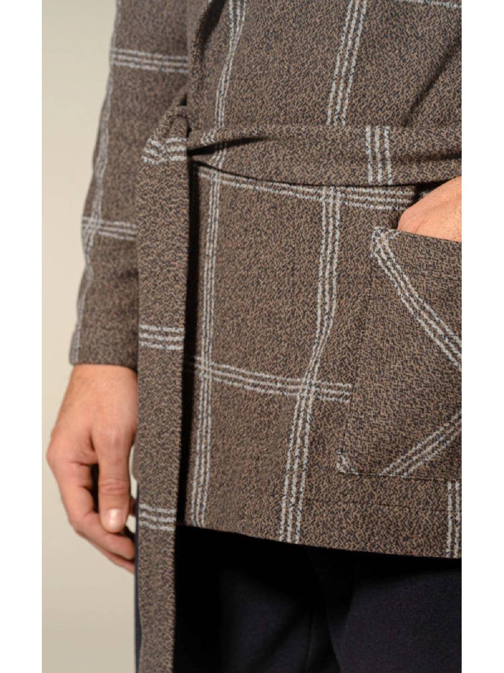 Julipet Giacca da camera in confortevole tessuto jacquard Sostegno trimestrale