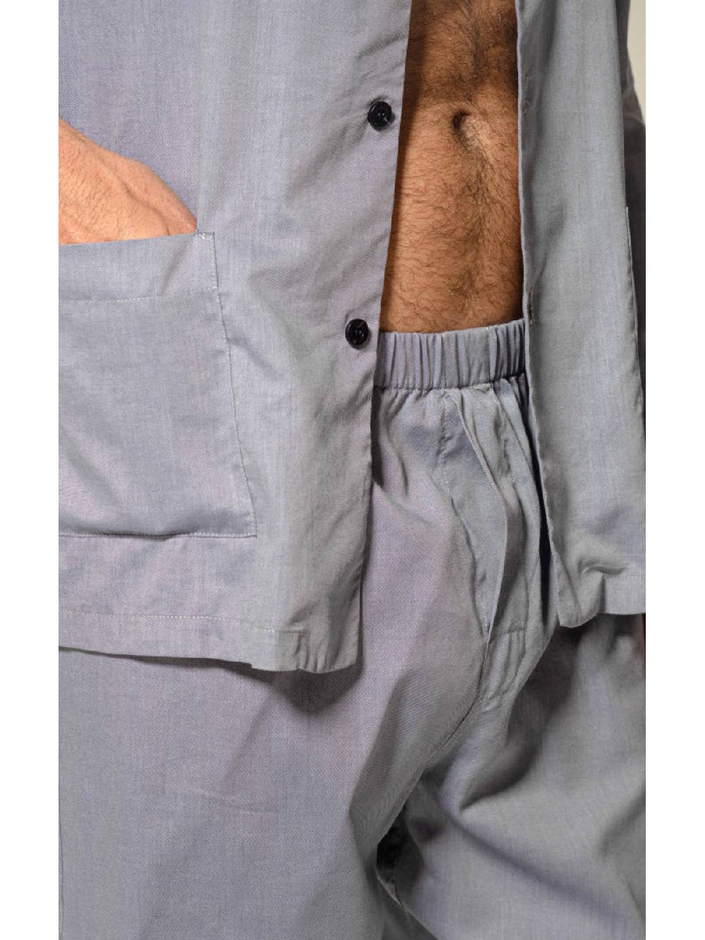 Julipet Pigiama aperto in tessuto twill lyocell e cotone Enormi sconti
