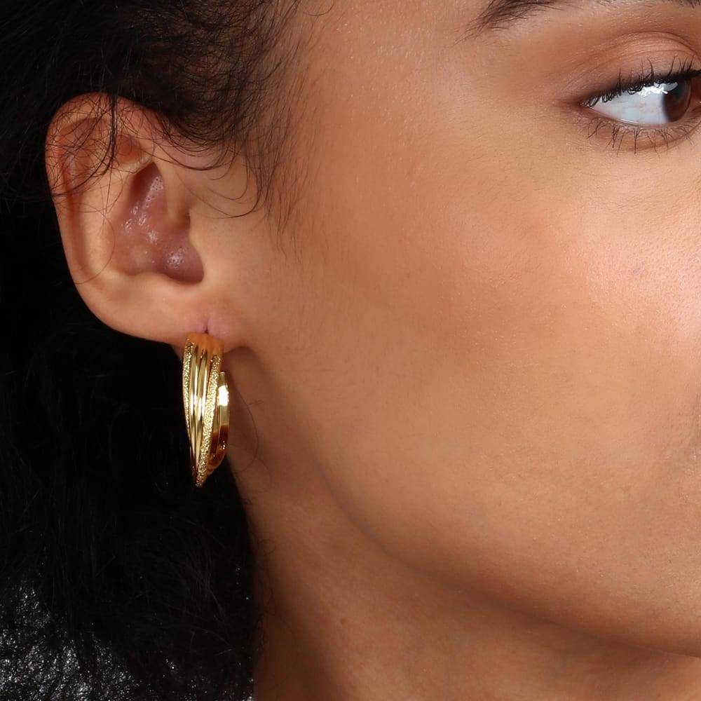 La Petite Story Orecchini a Cerchio - Creole, ⌀30mm Latest fashion