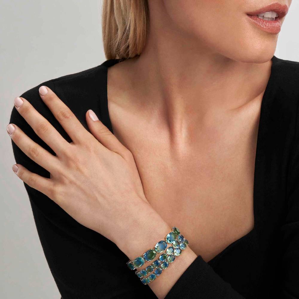 Nomination Bracciale Symbiosi pietre bicolor celeste verde Shopping Online
