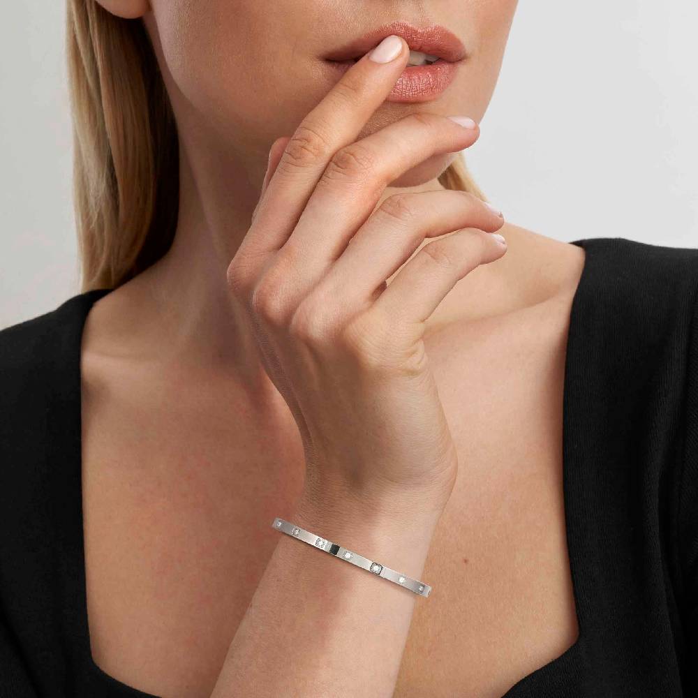 Nomination Bracciale Rigido Pretty Bangles con Zirconi Vendita Calda