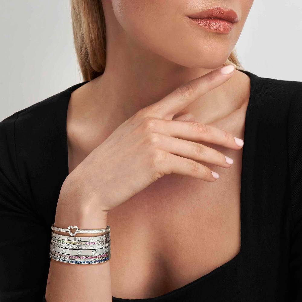 Nomination Bracciale Pretty Bangles con Degradé di Zirconi azzurri Italy