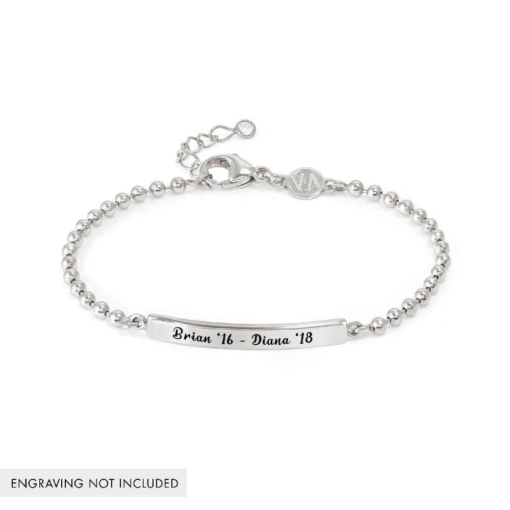 Nomination Bracciale Messaggi d'amore con Placca centrale incidibile Italia