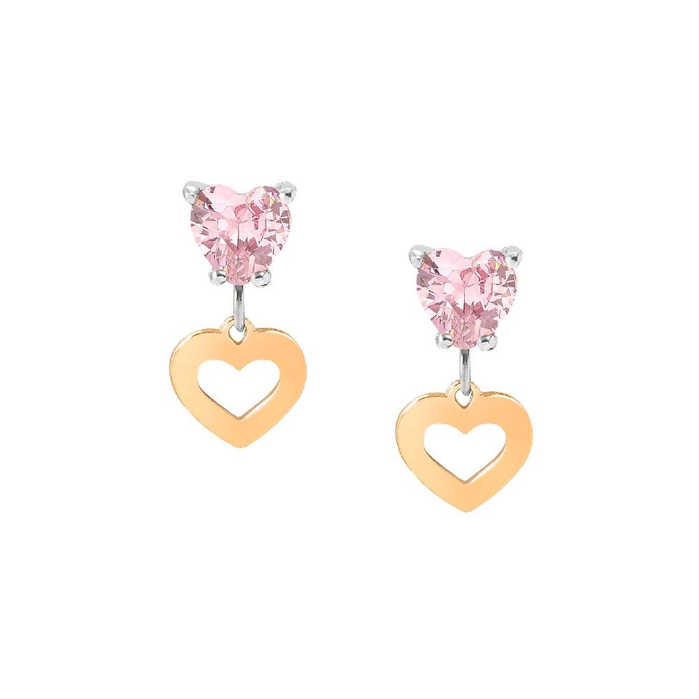 Nomination Orecchini Principessina rosa cuori Economico