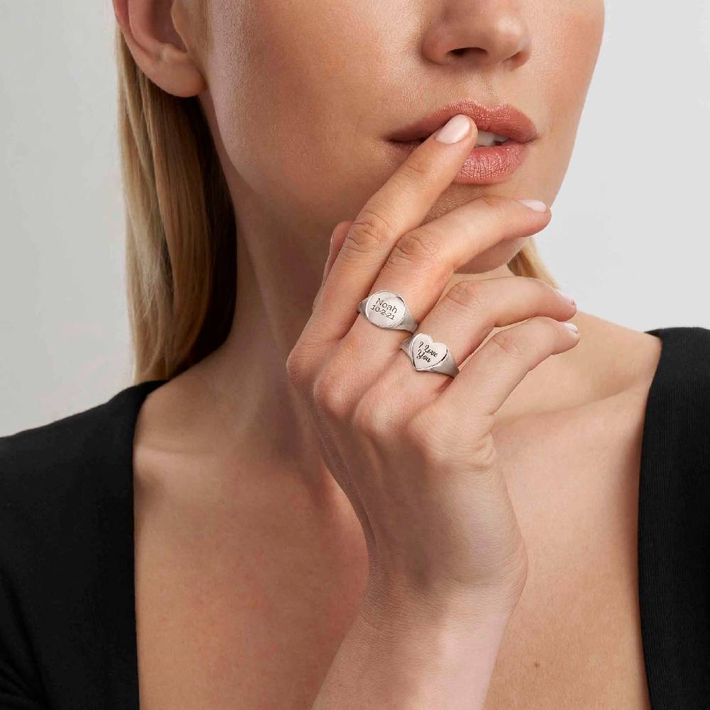 Nomination Anello MESSAGGI D'AMORE in argento 925 Chevalier Cuore In Linea