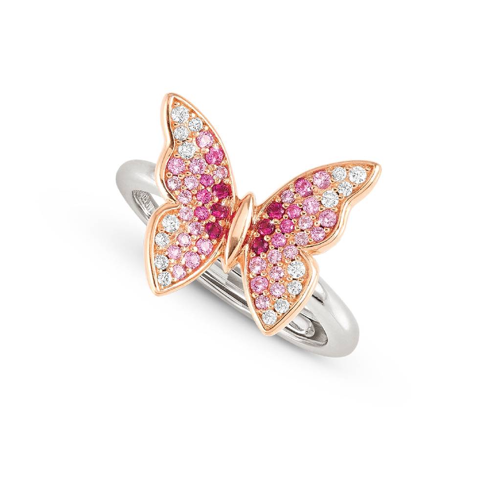 Nomination Anello Crysalis farfalla con Cubic Zirconia
