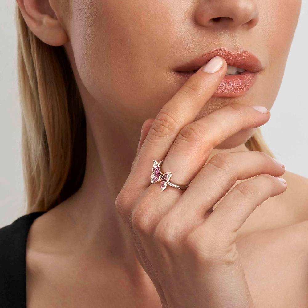 Nomination Anello Crysalis farfalla con Cubic Zirconia Prezzo Ridotto