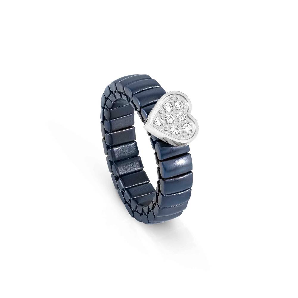 Nomination Anello Extension in PVD con Cuore