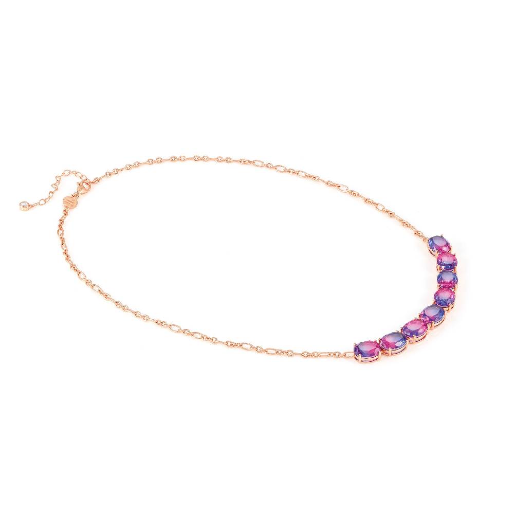 Nomination Collana Symbiosi pietre bicolore rosa e viola Italia