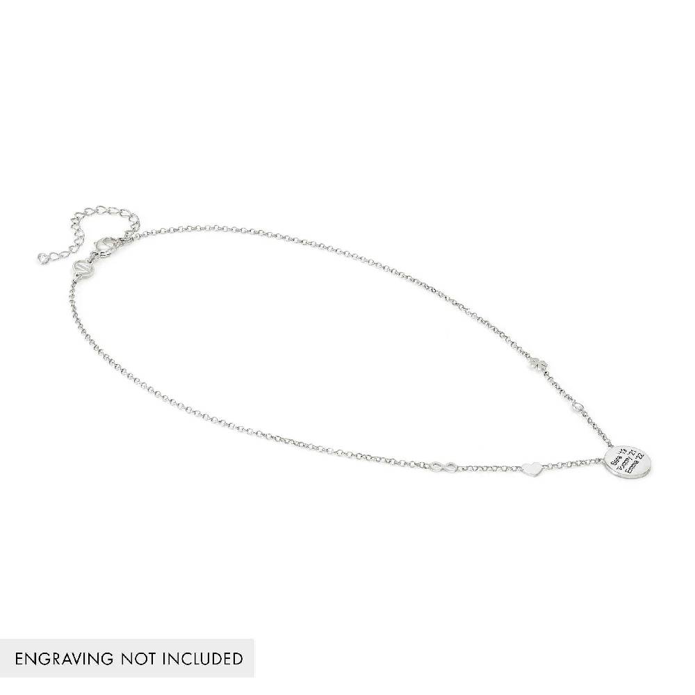 Nomination Collana Messaggi d'amore Tondo incidibile e mix simboli In Linea